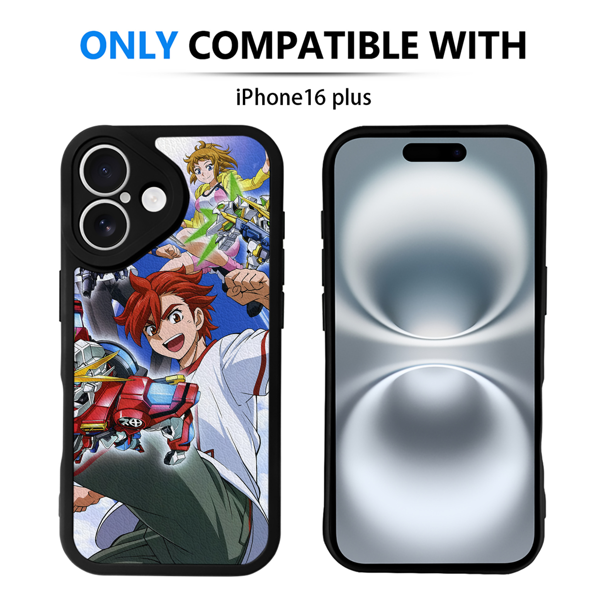 （画像用） 機動戦士ガンダム Mobile Suit Gundam 【iPhone 16シリーズ対応】シリコンスマホケース（レザー調） 材質：シリコン